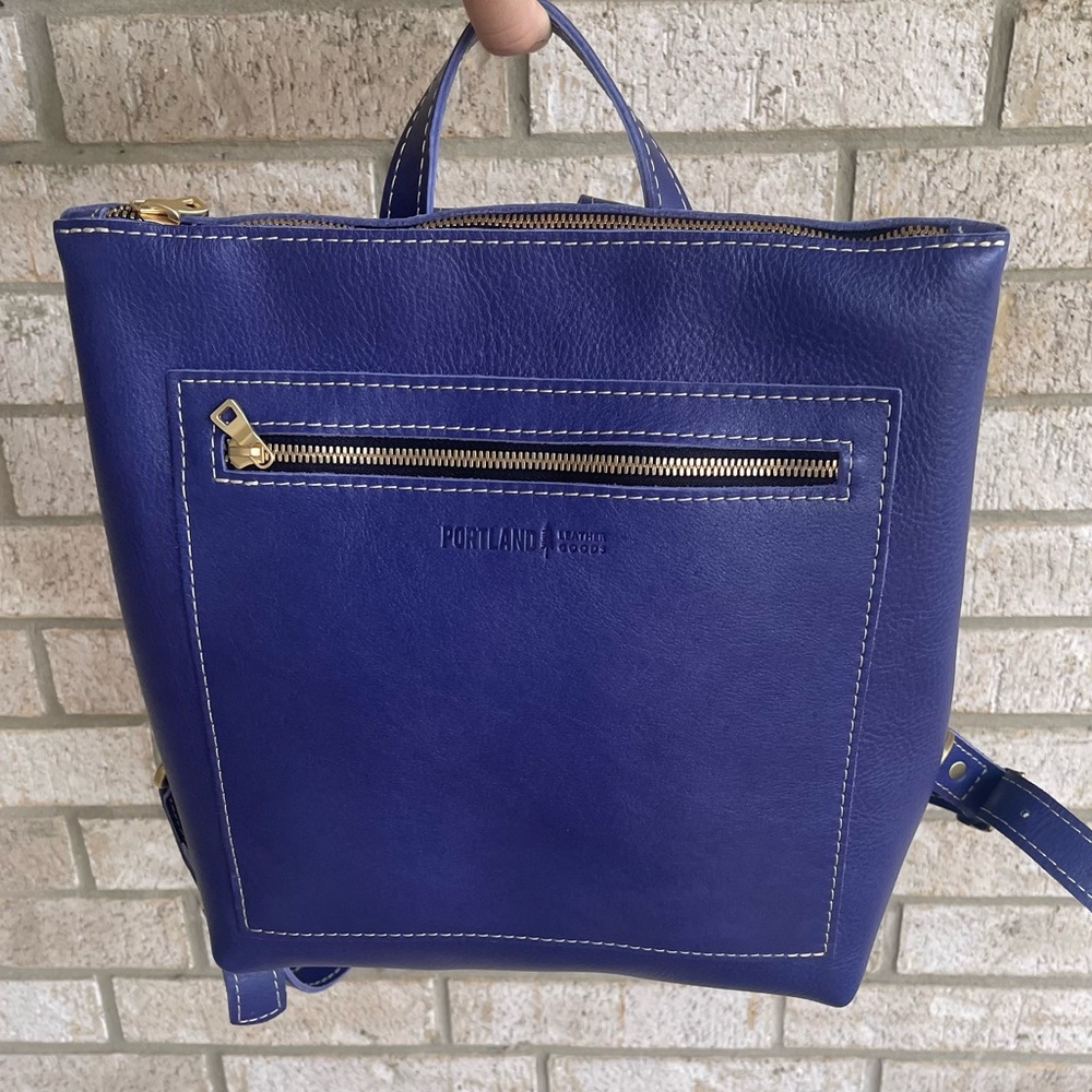Portland Leather Violet Tote Backpack